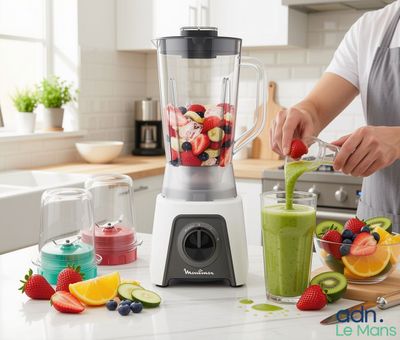 Blender Moulinex Blendeo+ LM2C3110 450W blanc et gris, compa…
