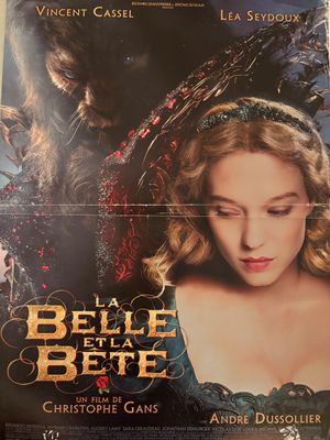 une affiche du film « La Belle et la Bête »