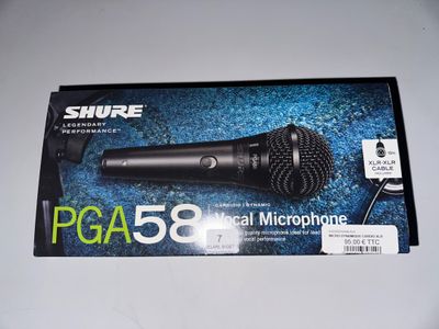 Microphone dynamique SHURE PGA58-XLR-E — Performance audio professionnelle