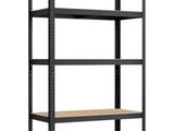 rayonnages robustes avec tablettes en bois