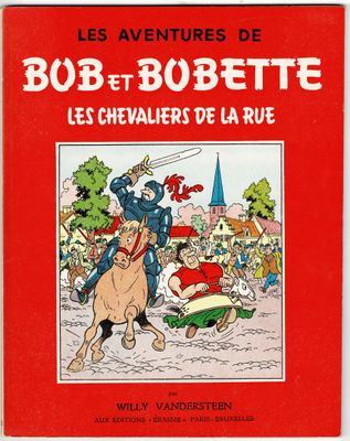 une couverture de livre rouge sur laquelle figure l'image d'un homme à cheval