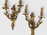 paire d'appliques murales anciennes de style Louis II