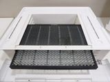 an image of a microwave with the door open