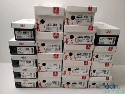 several boxes stacked on top of each other on a table
