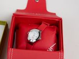 a red box with a watch inside of it