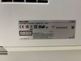 a close up of a white refrigerator with a label on it