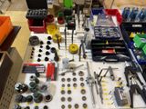 a table with many different tools on it