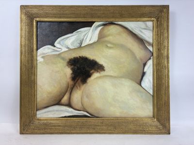 l'image d'un tableau représentant une femme nue allongée sur un lit