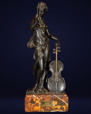 Sculpture musicale - Italie, XXe siècle, en bronze