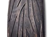 an image of a close up of a tire on a white background
