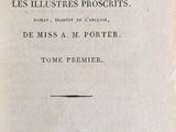 an old book with a black and white image of the title of a poem