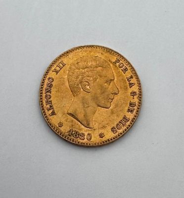 Monnaie étrangère Espagne une 25 pesetas Or 1880 - Photo 1