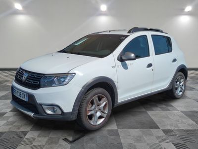 a picture of a white dacia parked in a room