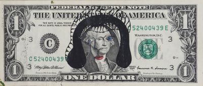 a picture of a one dollar bill with a woman ' s face on it