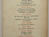 the front cover of a book with a list of items on it