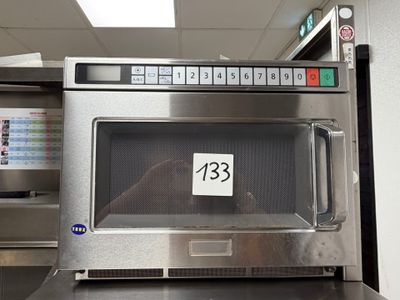 an image of a microwave with a price tag on it