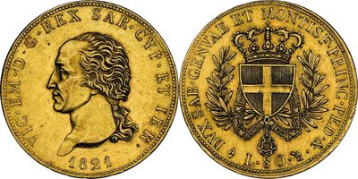 a gold sovereign coin with a crown on top of it