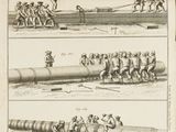 quatre photos d'hommes sur un bateau et un homme sur un bateau
