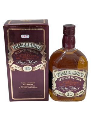 an image of a bottle of tullabardine scotch whisky next to a box