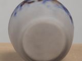 a close up of a glass ball on a table
