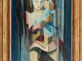 une image d'un tableau représentant une femme tenant un enfant dans ses bras