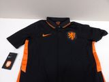 a black and orange shirt with a lion on the chest