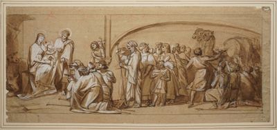 GUICHARD Joseph Benoît, attribué à, L'adoration des rois mag… - Photo 1
