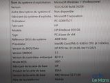 the screen of a computer with a description of the system