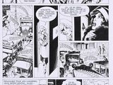 a black and white comic page of a man and a woman