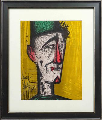 une image représentant un tableau d'un homme portant un chapeau vert