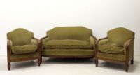 Mobilier de salon ART DECO en bois mouluré comprenant un can…