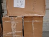 two boxes stacked on top of each other on a pallet