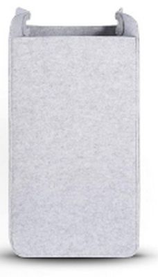 grey felt storage bag with handles for laptops and other electronic devices
