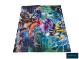a close up of a pokemon trading card on a table