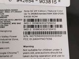a close up of the back of a cell phone with a barcode on it