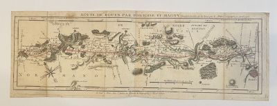 an old map of the british and irish islands on a piece of paper