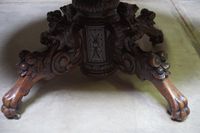 Table française du XIXe siècle de style chasse - chêne - pie… (photo 3)