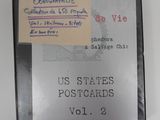 a picture of a us states postcard with a postcard attached to it