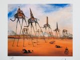 une photo d'un tableau représentant « La Guerre des mondes »