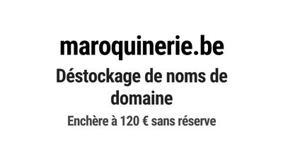 Nom de domaine maroquinerie.be.