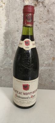 1 Bouteille Château MONT-REDON Châteauneuf du Pape 1990 (éti…