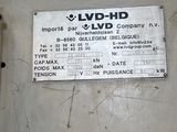 a sign on the side of a building that says lvd - hd