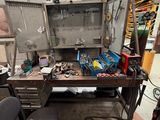 an image of a workbench in a workshop with tools