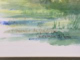 a picture of a watercolor painting with a quote on it