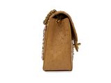 a close up of a purse on a white background