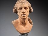 an image of a bust of a man with long hair