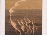 an image of a painting of a hand holding a person ' s hand
