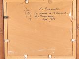 an image of a picture of a wooden frame with writing on it