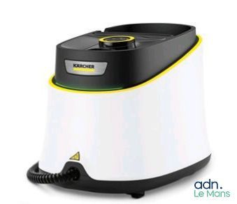 a close up of a white and black machine on a white background