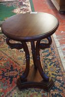 table d'appoint ronde de style Empire - ornée de cous de cyg…